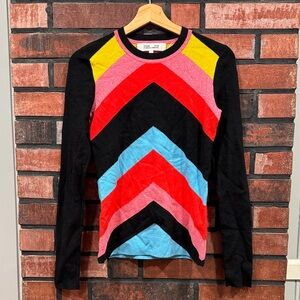 Crewneck Rainbow Sweater in Poppy Multi
DIANE VON FURSTENBERG